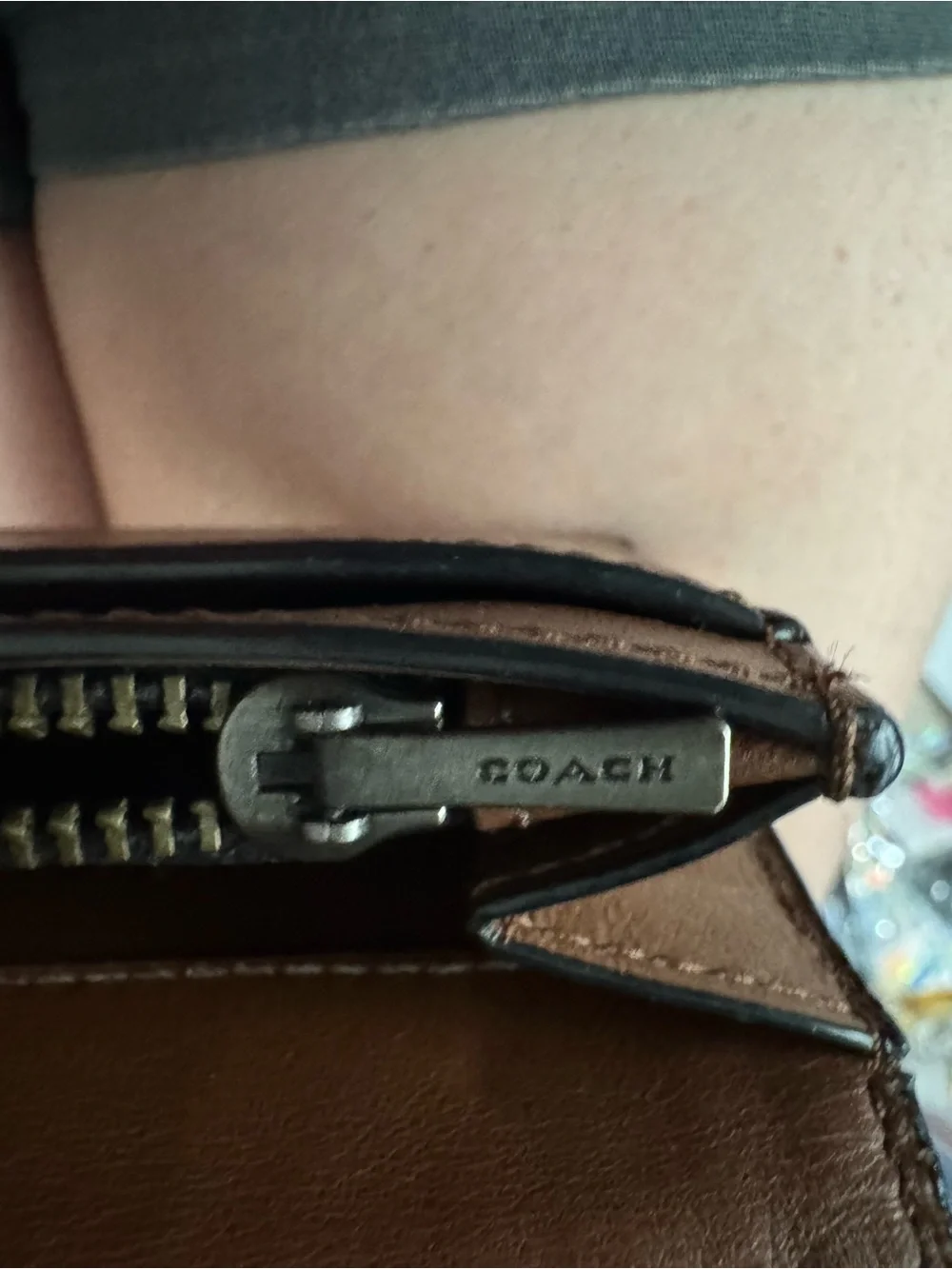 Coach croc embossed